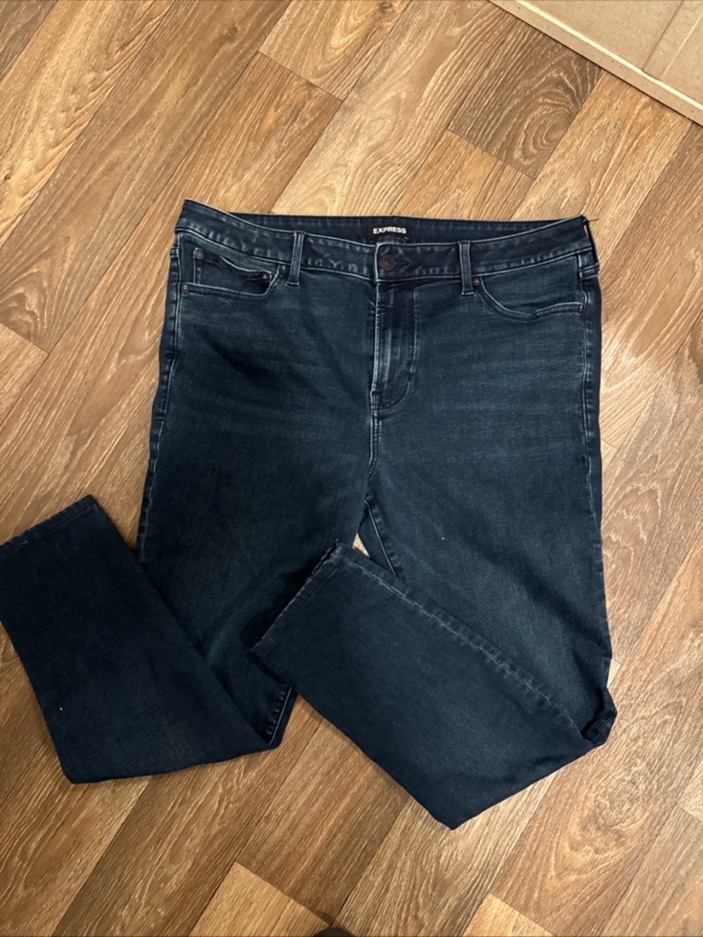 Express Dark Indigo Skinny Jeans